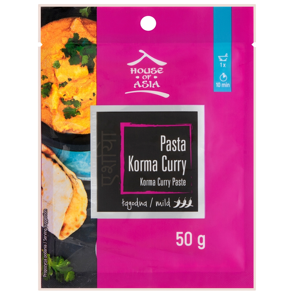 House of Asia Pasta Korma Curry łagodna 50g - House Of Asia