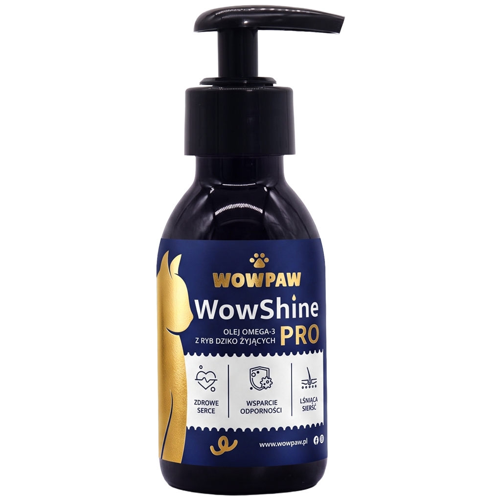 WowPaw WowPaw WowShine PRO Olej Omega-3 - 100 ml - Wowpaw