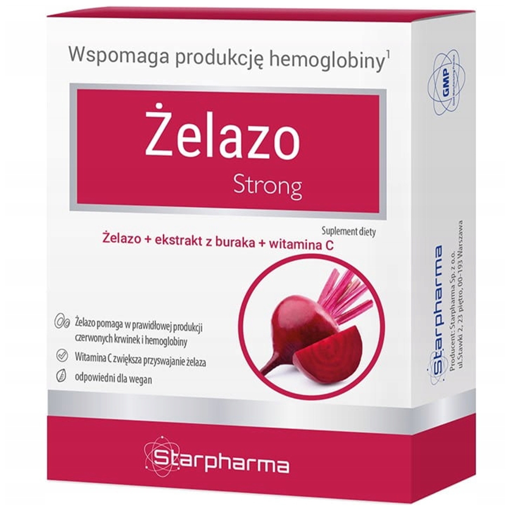 STARPHARMA ŻELAZO STRONG 30 kaps - Starpharma