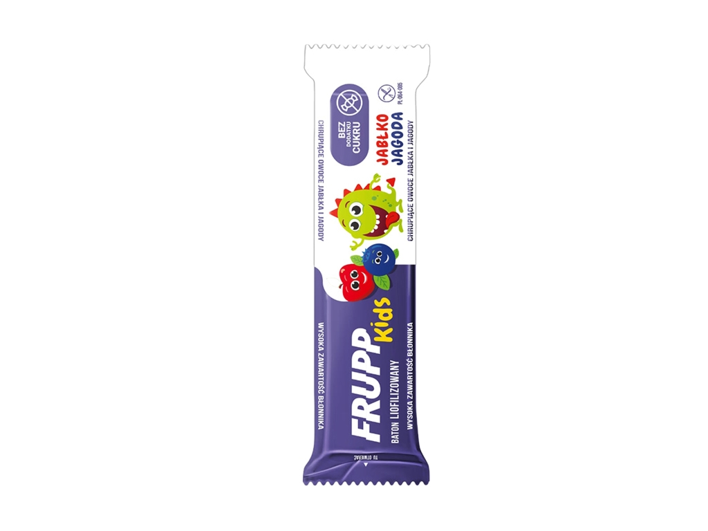 Baton jabłko - jagoda 9g - Frupp