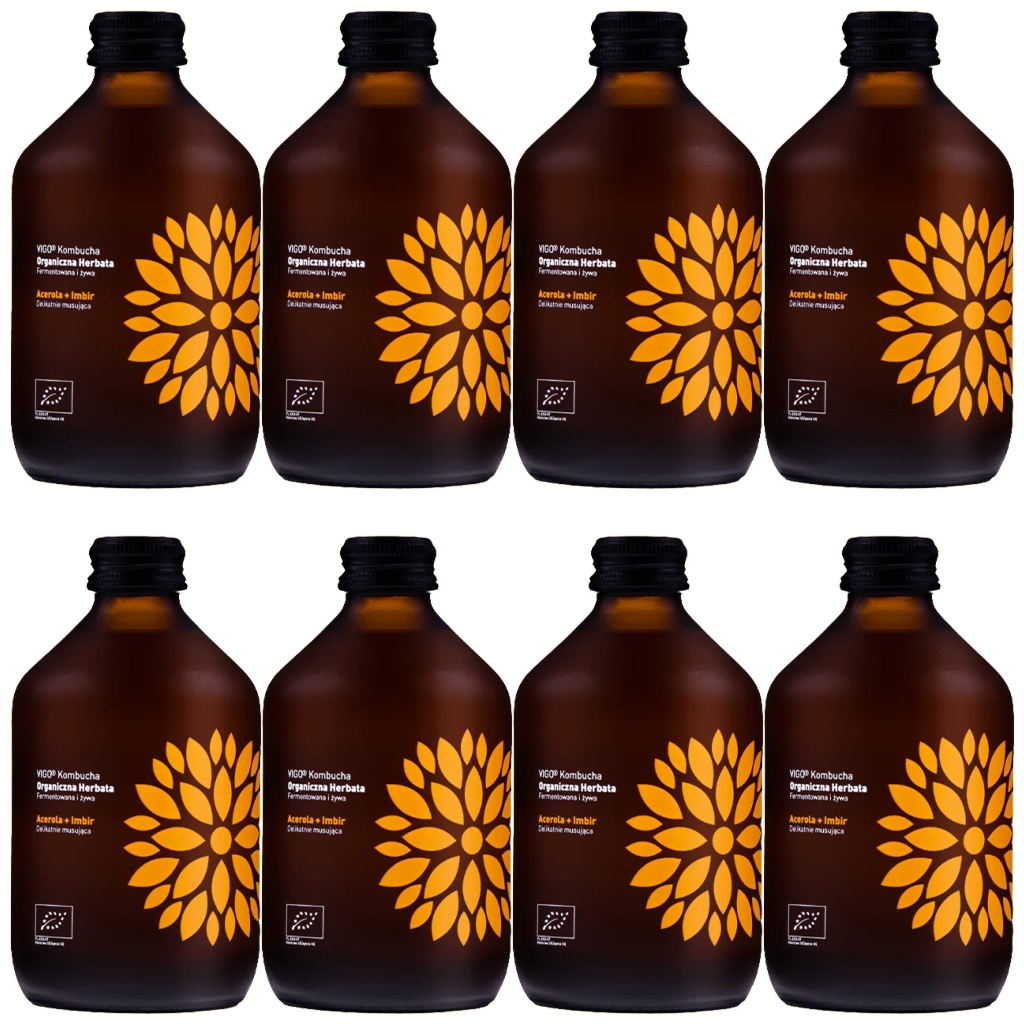 VIGO Kombucha BIO Acerola+Imbir 330ml 8 szt - Vigo