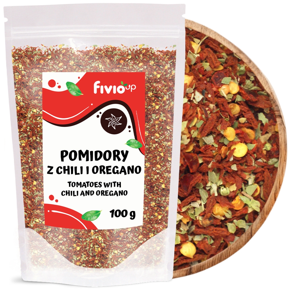 Pomidor z chilli i oregano 100g - Fivio