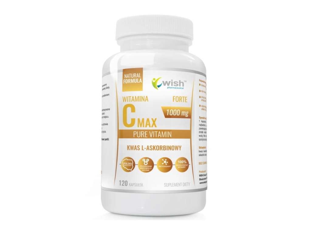 Witamina C 1000mg 120 kapsułek - Wish