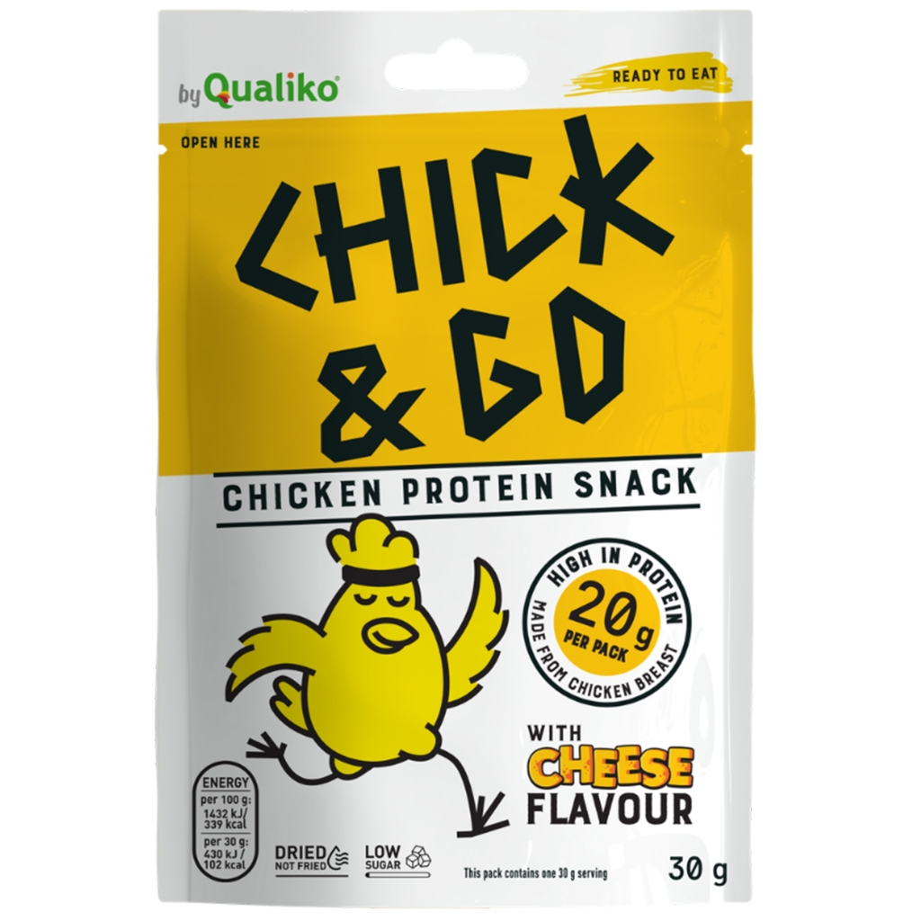 CHICK&GO Suszony kurczak o smaku serowym 30g - Chick&go