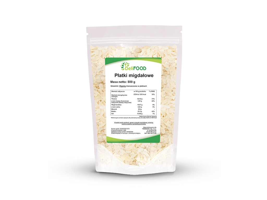 Płatki migdałowe 500g - Delifood