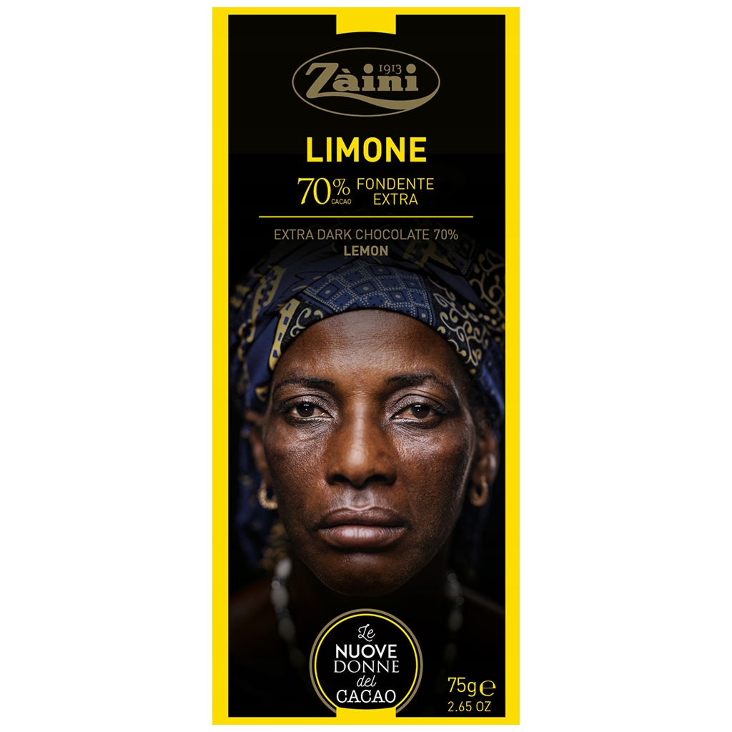 ZAINI Czekolada gorzka 70% z nutą cytryny 75g - Zaini