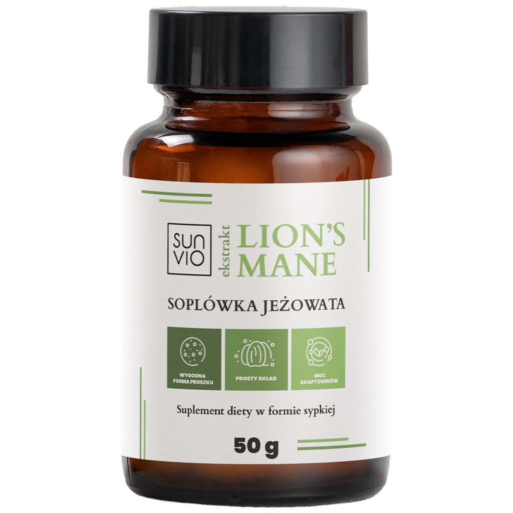 Ekstrakt z soplówki jeżowatej Lion's Mane 50g - Sunvio