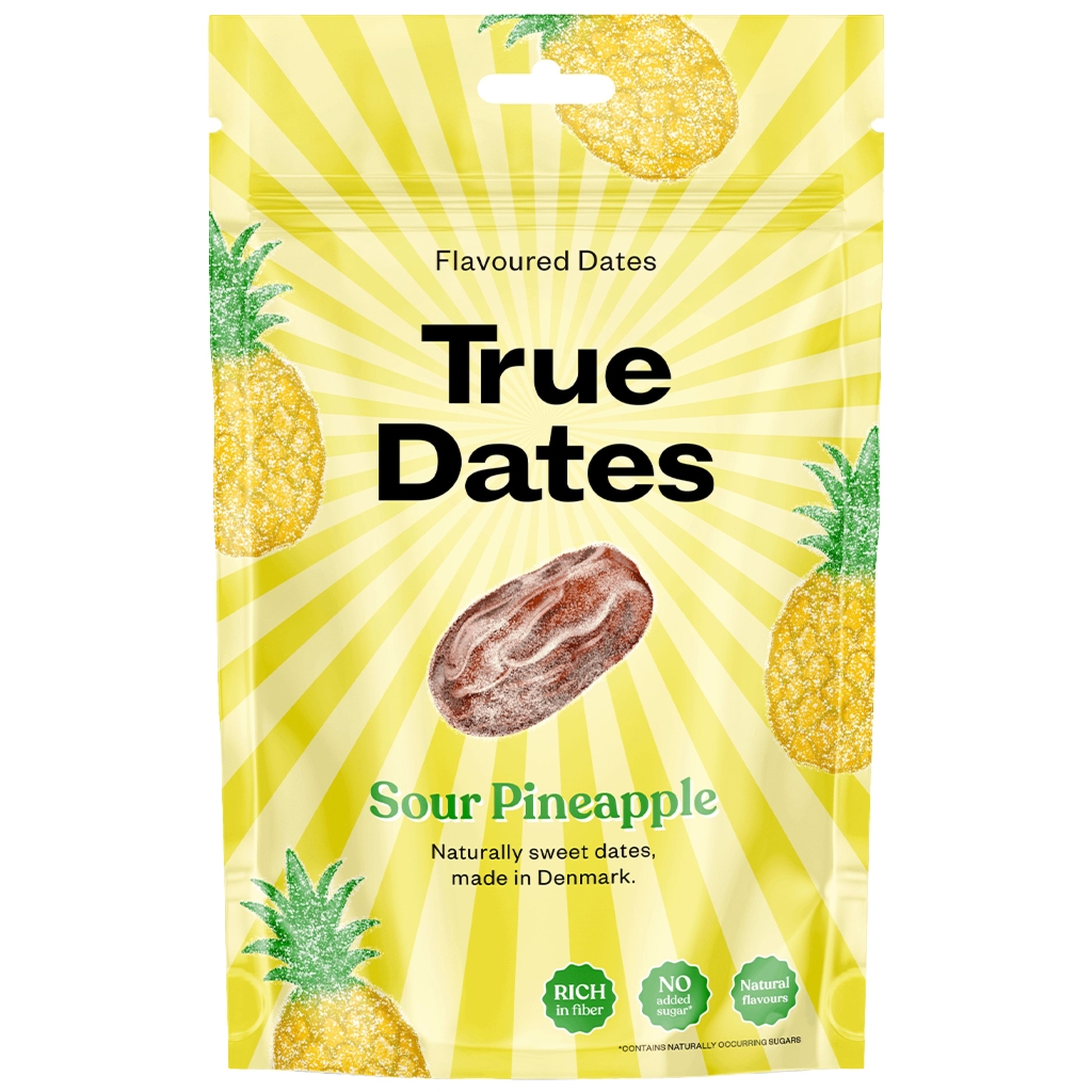 True Dates Daktyle Sour Pineapple 100 g