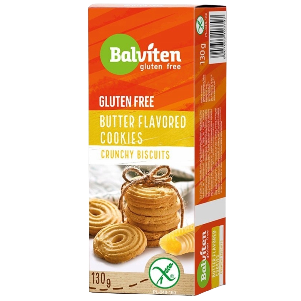 Balviten Herbatniki kruche maślane bezglutenowe 130 g - Balviten