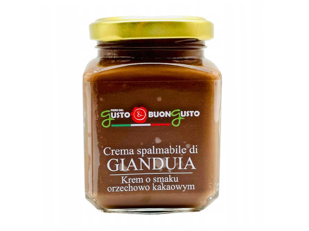 Krem Gianduia (orzechy laskowe i kakao) 200g - Gusto & Buon Gusto