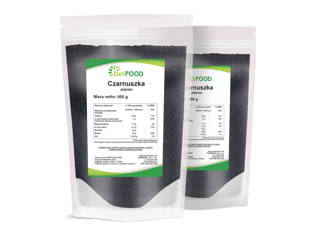 Czarnuszka nasiona 1 kg - Delifood