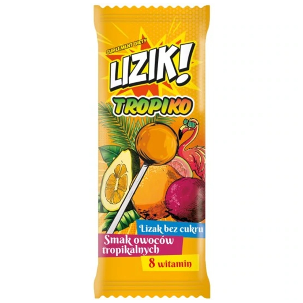 STARPHARMA LIZIK! TROPICO Lizak Bez Cukru o Smaku owoców Tropikalnych 3 - Starpharma