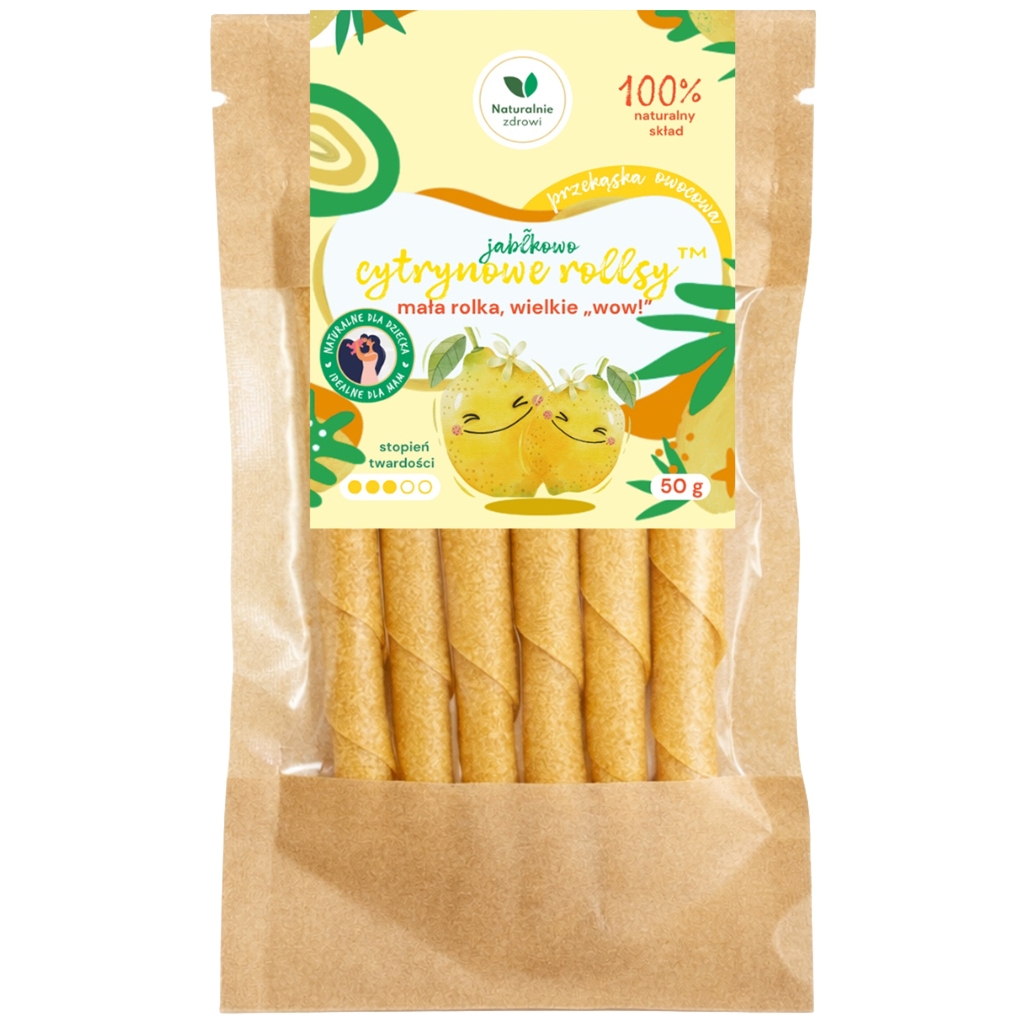 Naturalnie zdrowi Cytrynowe rollsy 50 g - Naturalnie Zdrowi