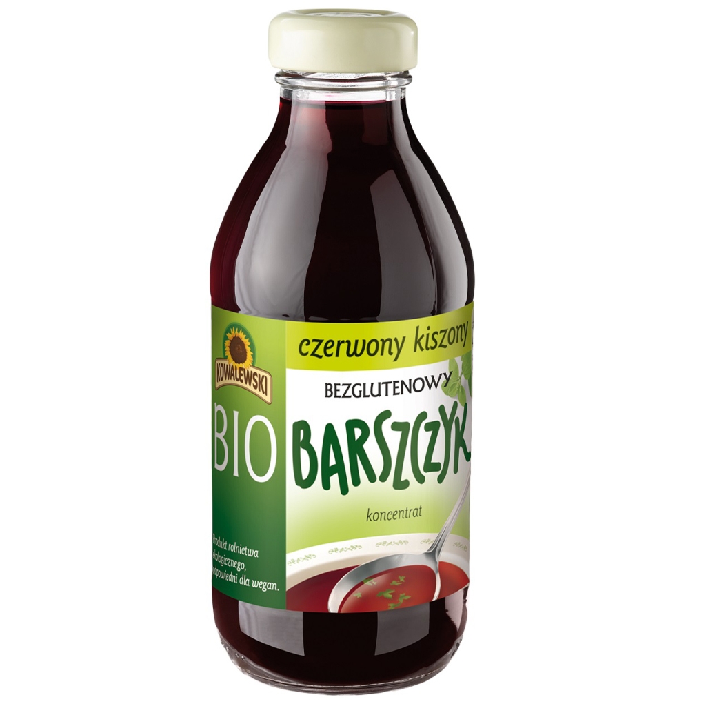 Barszcz czerwony kiszony bezglutenowy koncentrat bio 320 ml - Kowalewski