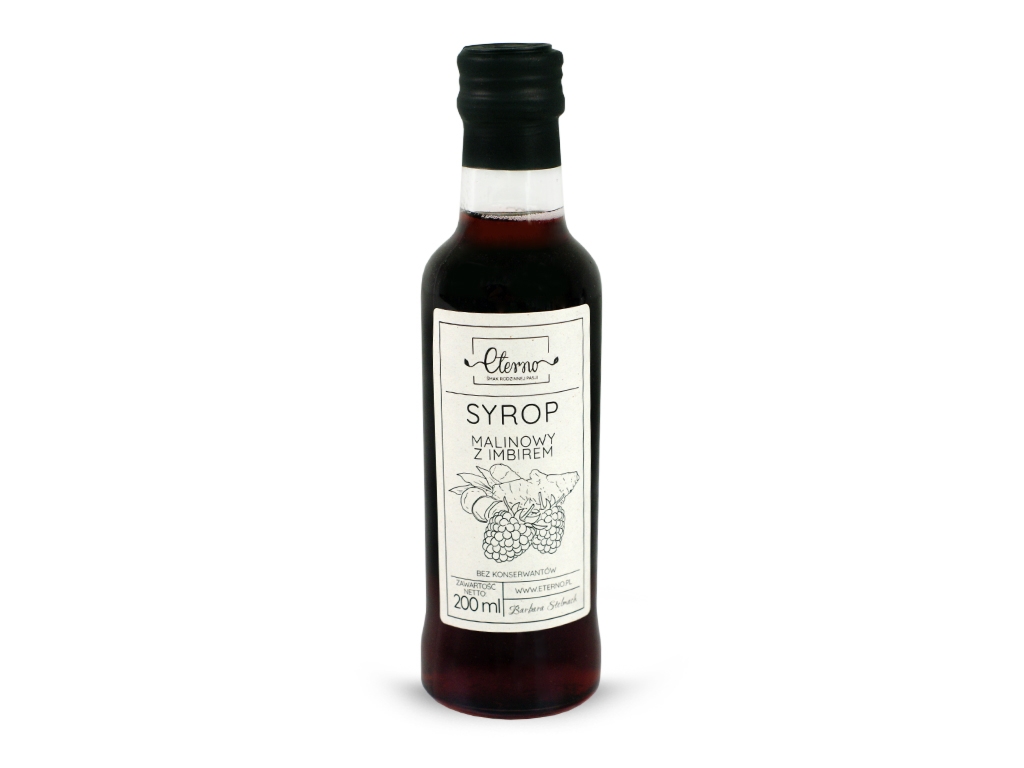 ETERNO Syrop malina z imbirem 200ml ETERNO - Eterno