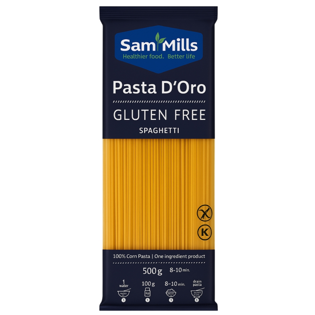 Makaron kukurydziany spaghetti bezglutenowy 500g - Sam Mills