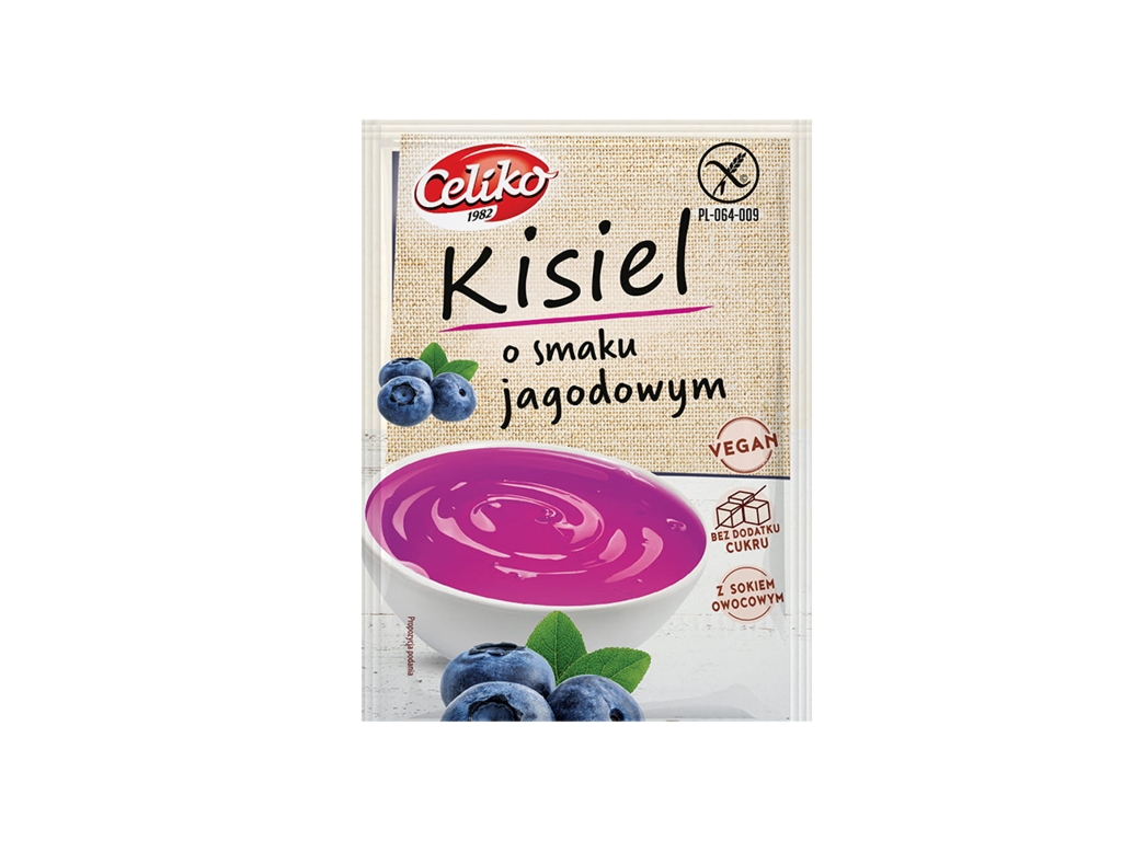 Kisiel o smaku jagodowym 40g - Celiko
