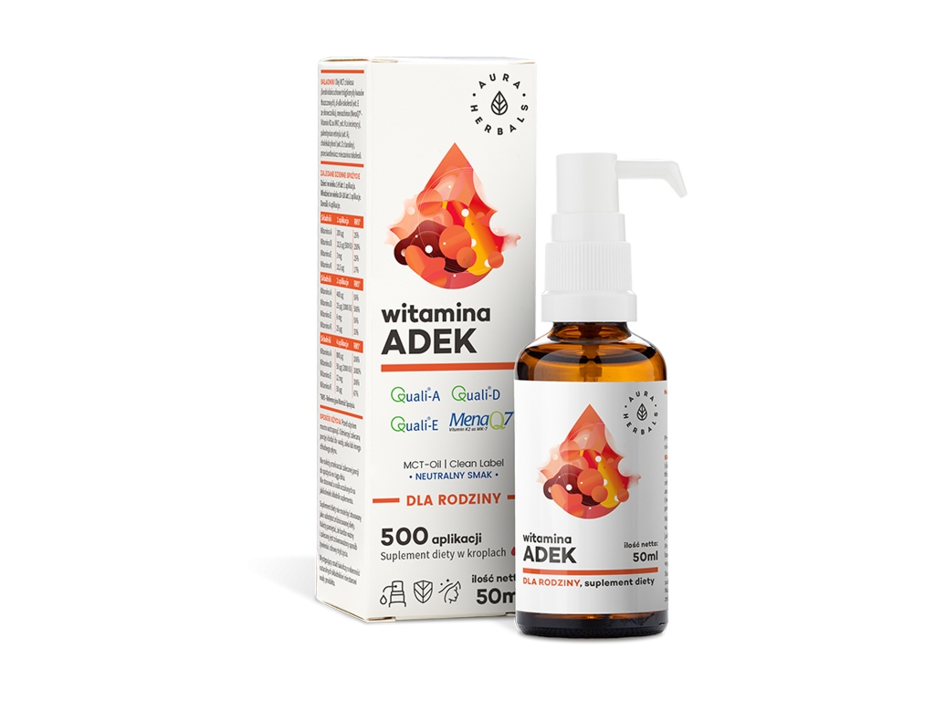 Witamina ADEK Dla Rodziny 50ml - Aura Herbals