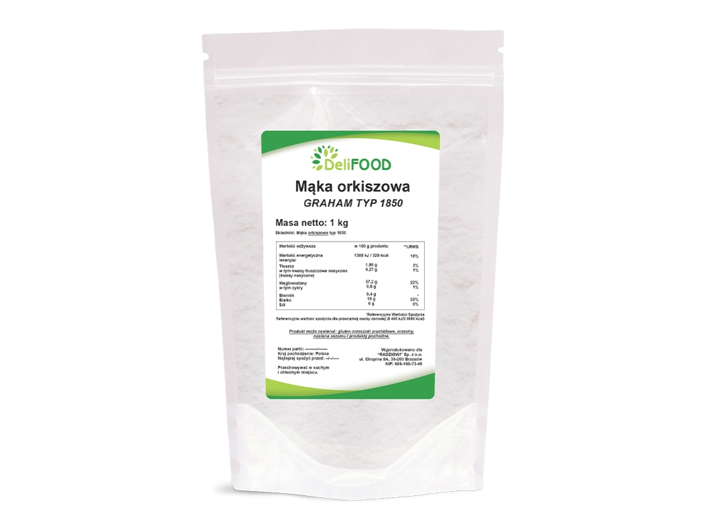 Mąka orkiszowa typ 1850 1000g - Delifood