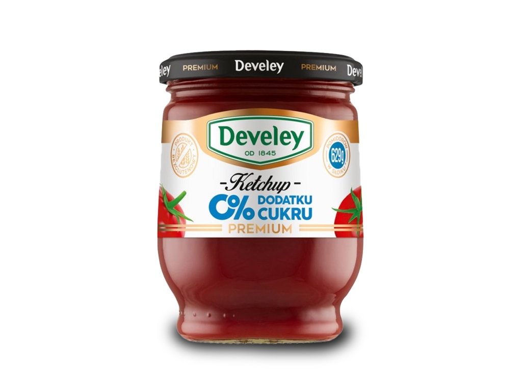 Ketchup Premium bez dodatku cukru 260g Develey - Develey