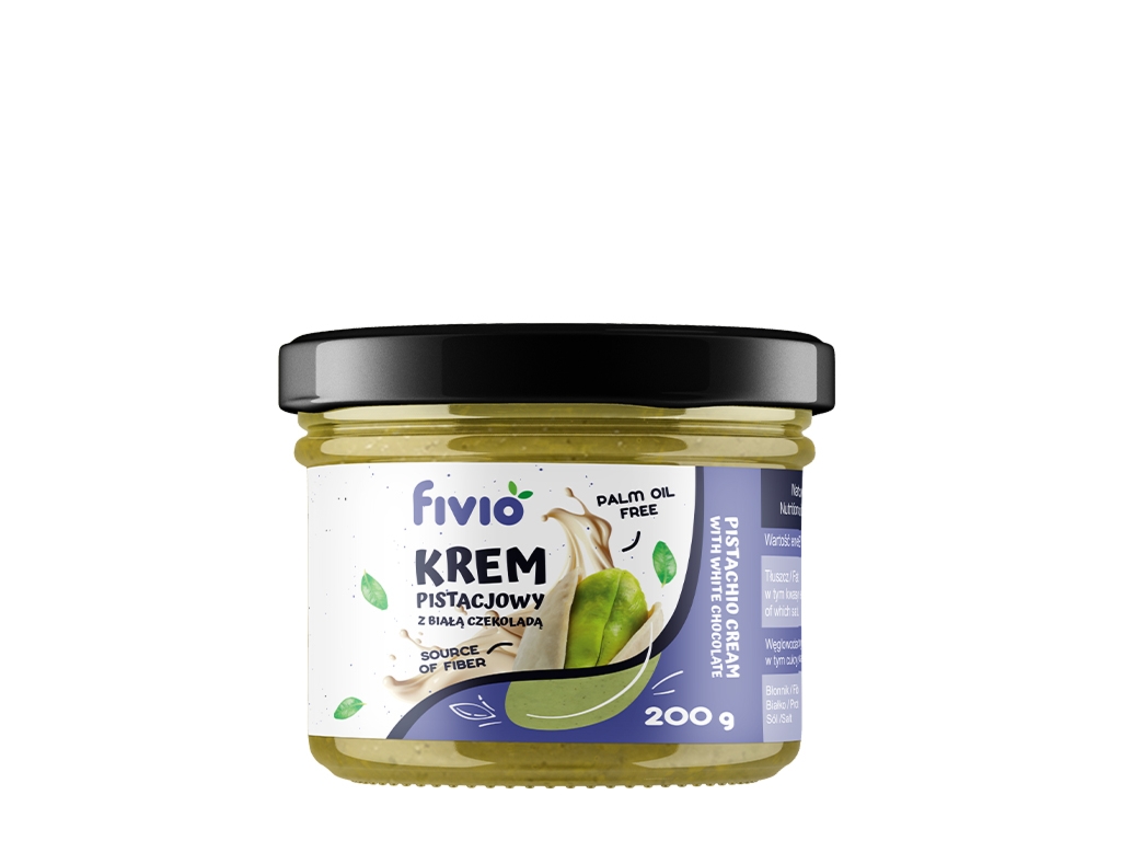 Krem pistacjowy z białą czekoladą 200g - Fivio