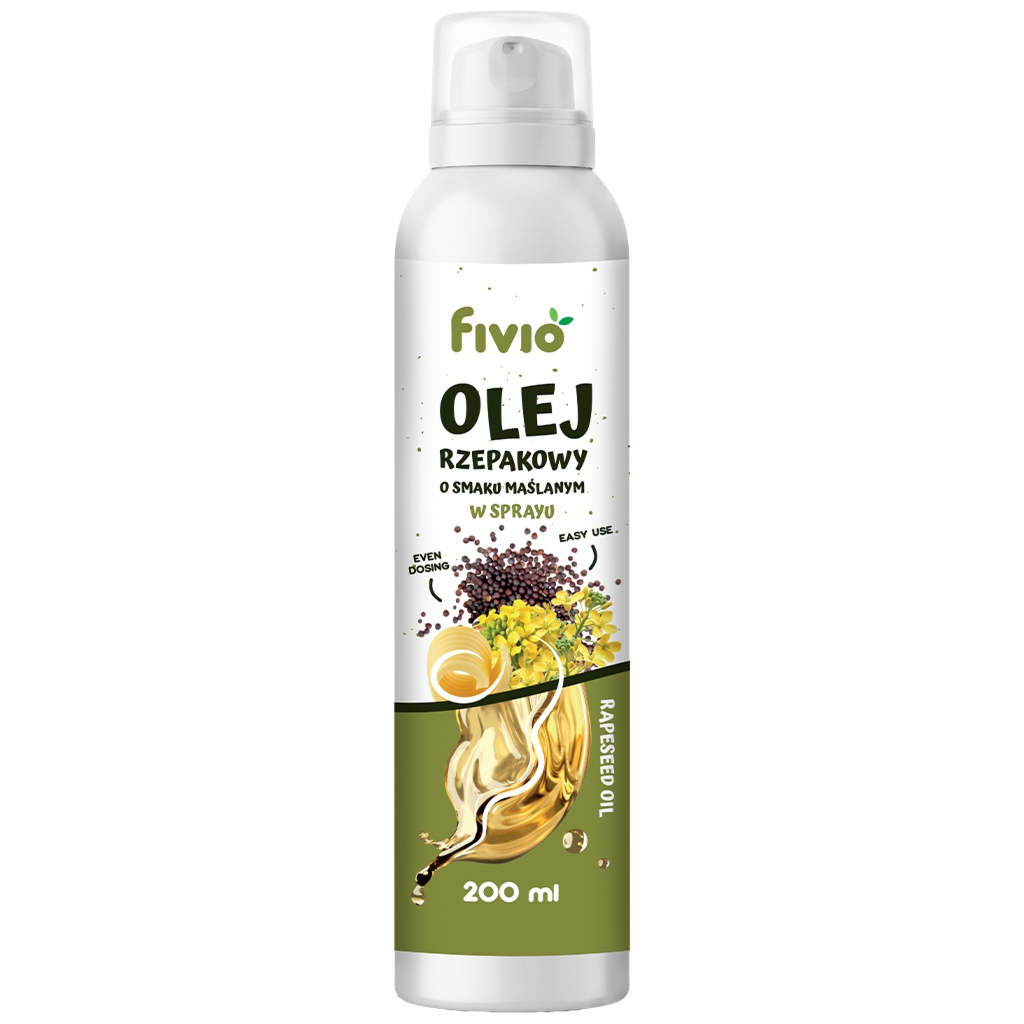 fivio Olej rzepakowy o smaku maślanym w sprayu 200ml - Fivio