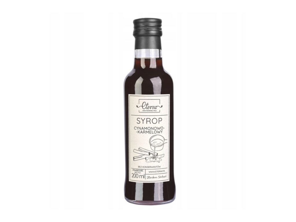 Syrop cynamonowo - karmelowy 200ml - Eterno