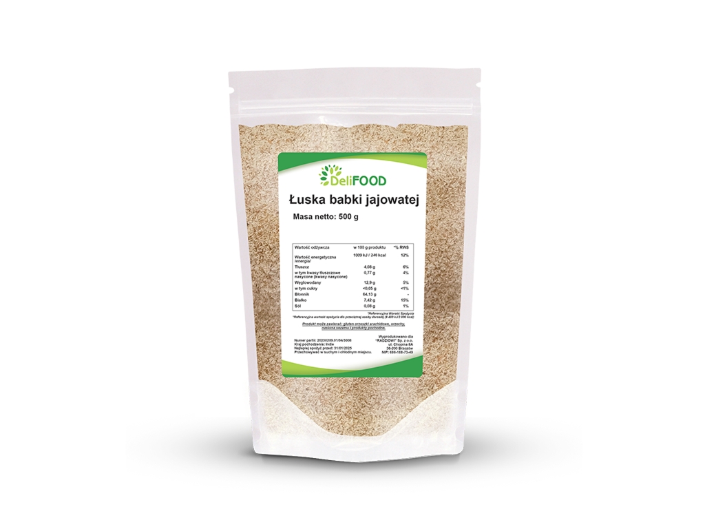 Łuska babki jajowatej 500g - Delifood