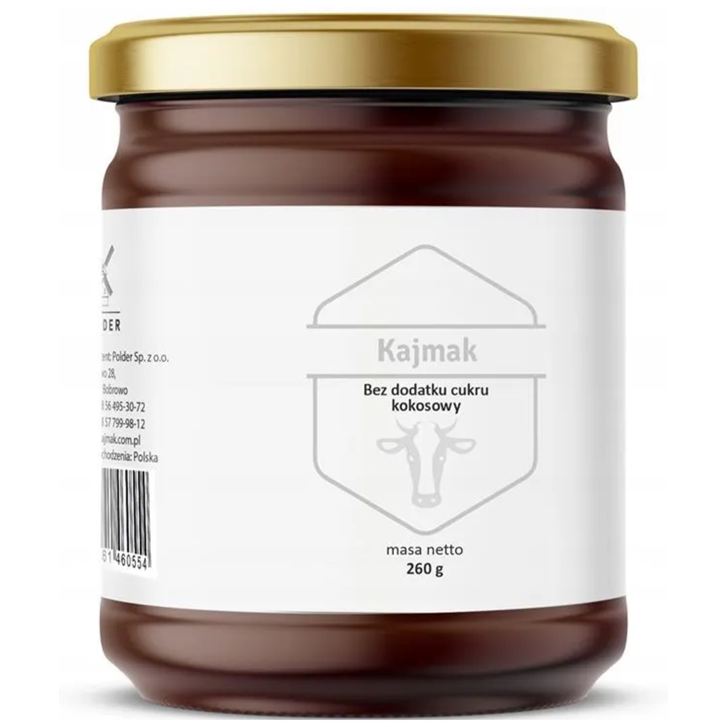 Polder Kajmak bez dodatku cukru kokosowy 260g - Polder