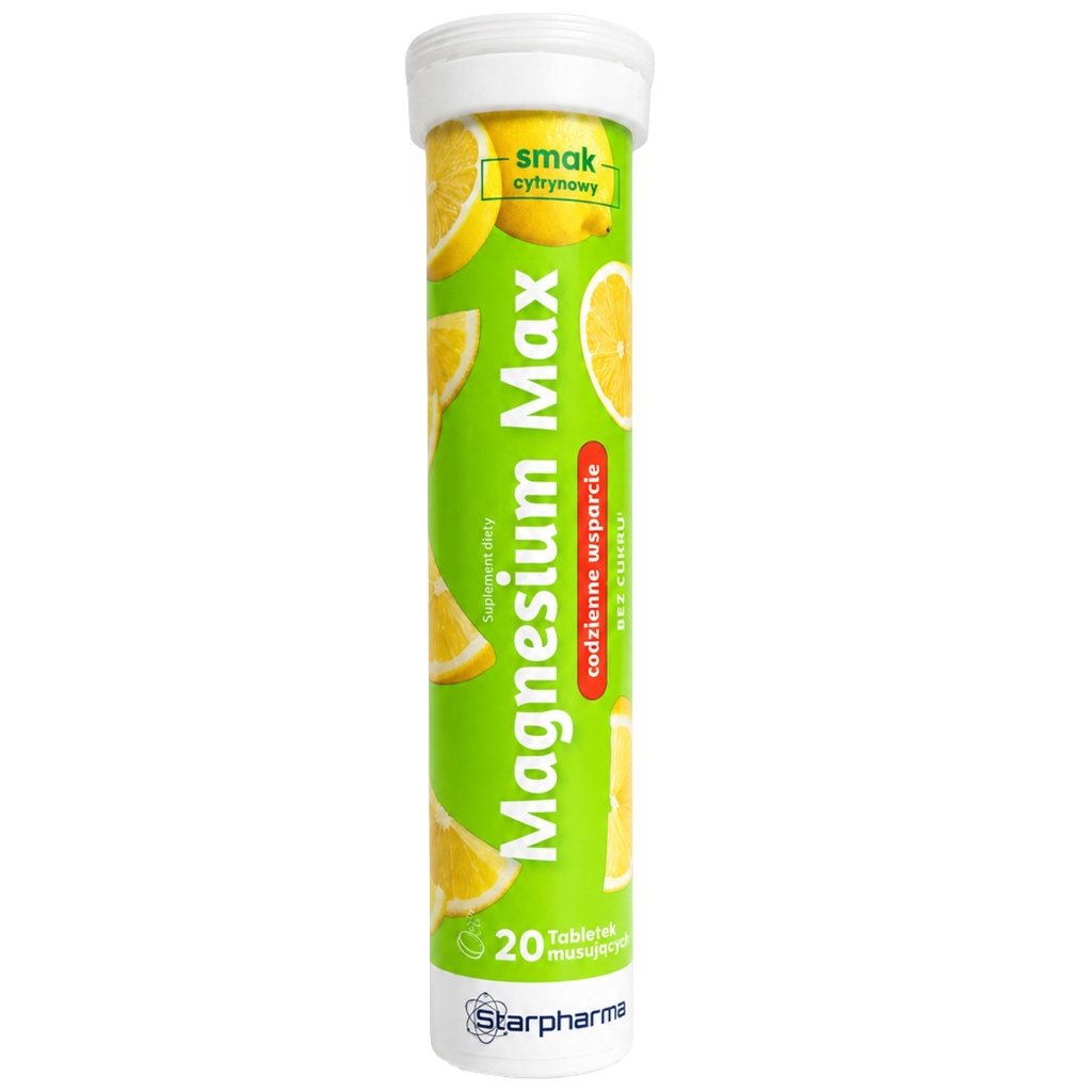 STARPHARMA Magnesium Max, 20 tabletek musujących - Starpharma