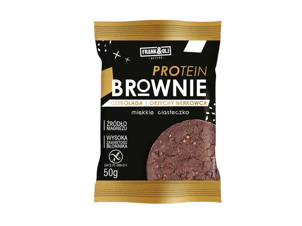 Ciasteczko Brownie Czekolada i orzechy nerkowca 50g - Frank&oli