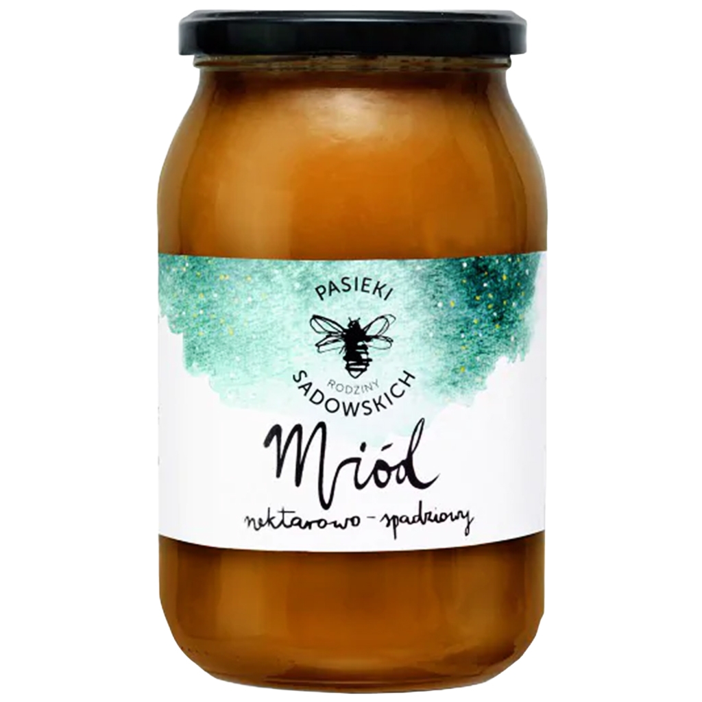 PASIEKI RODZINY SADOWSKICH Miód nektarowo-spadziowy 1200g - Pasieki Rodziny Sadowskich