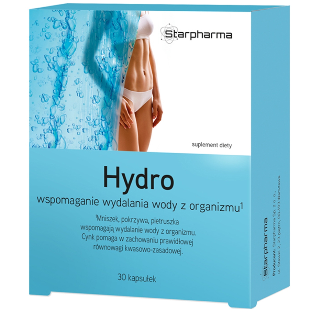 STARPHARMA HYDRO wydalanie wody z organizmu 30 kaps. - Starpharma