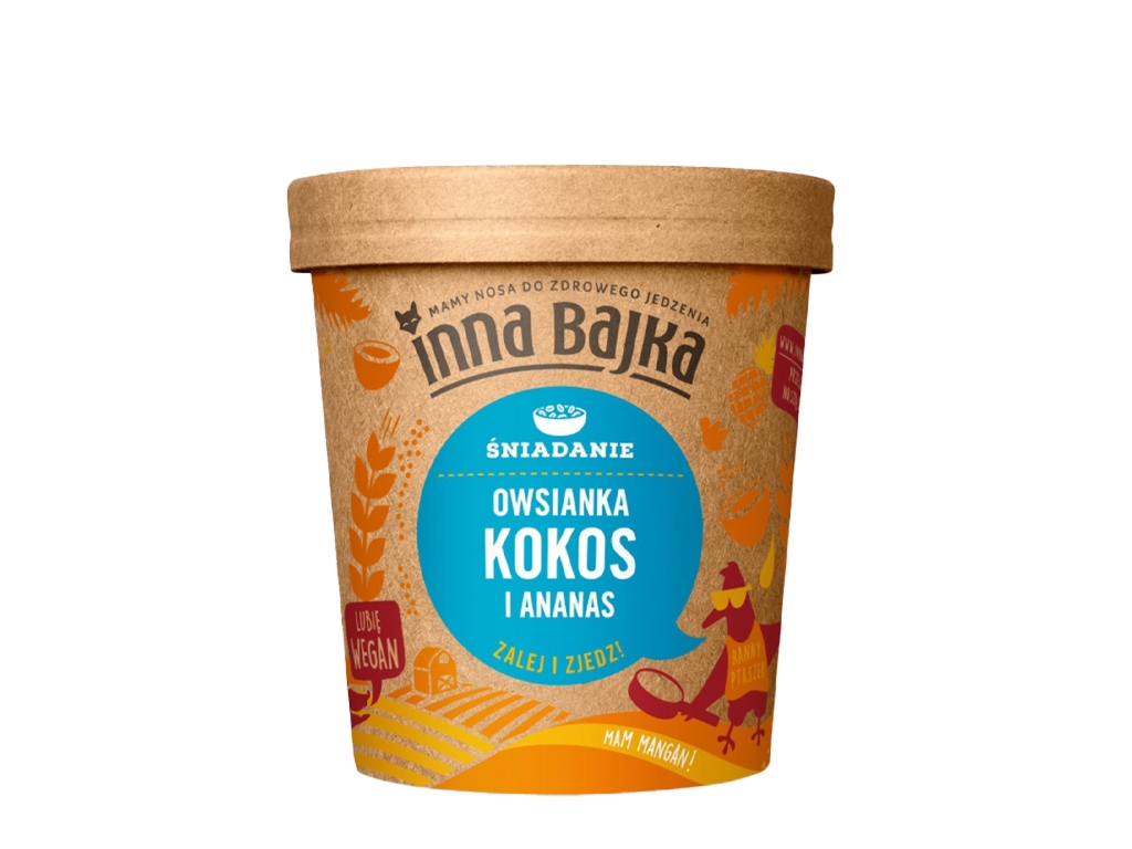 Owsianka kokos i ananas 70g - Inna Bajka
