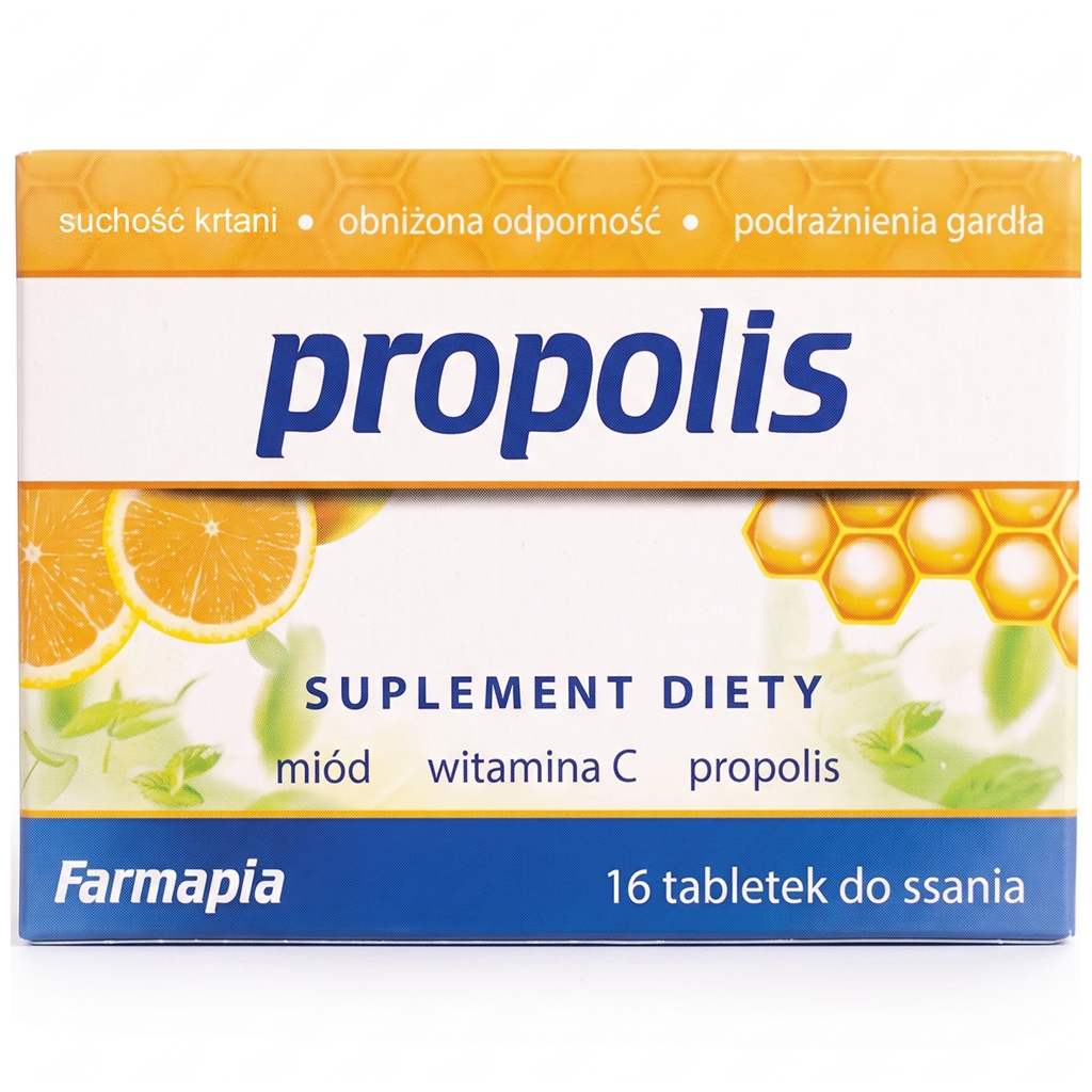 FARMAPIA Propolis tabletki do ssania 16szt - Farmapia