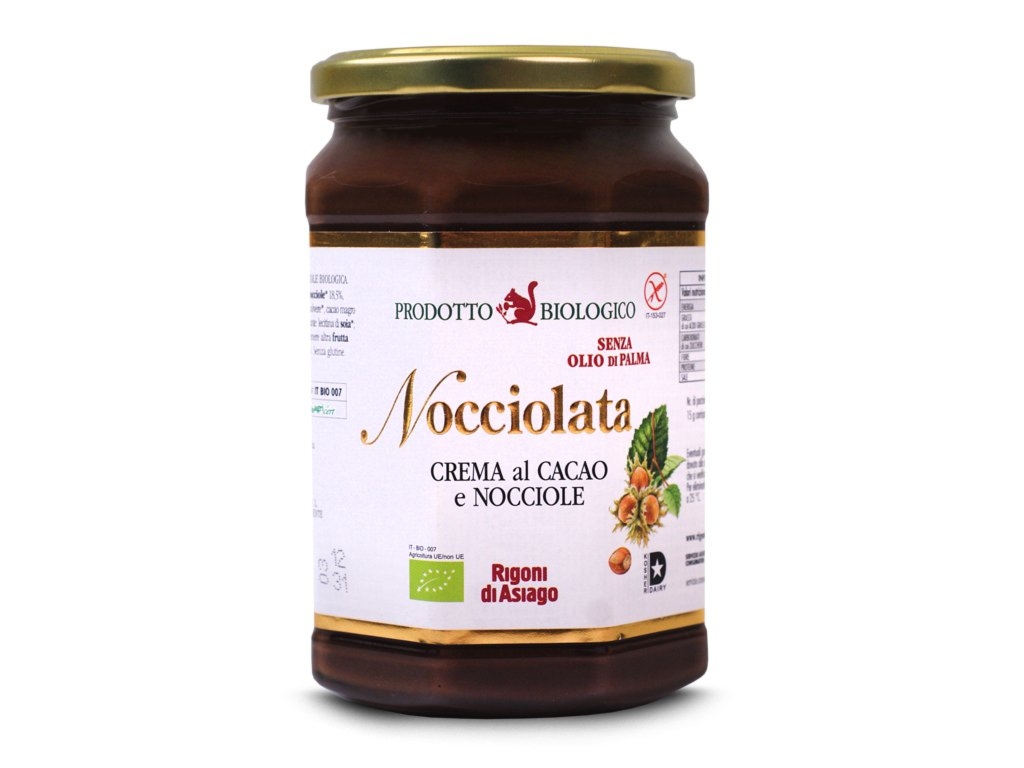 BIO Krem z orzechów laskowych i kakao 650g Nocciolata - Rigoni Di Asiago