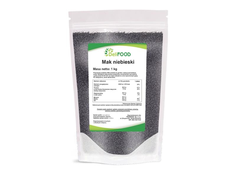 Mak niebieski 1 kg - Delifood
