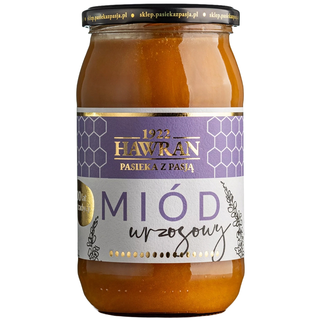 Hawran Miód wrzosowy 1050g - Hawran
