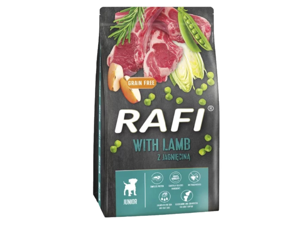 RAFI Sucha karma dla szczeniąt z jagnięciną 10 kg
