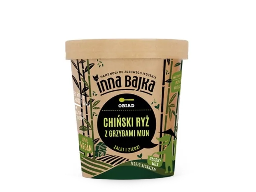 Danie chiński ryż z grzybami mun 55g - Inna Bajka