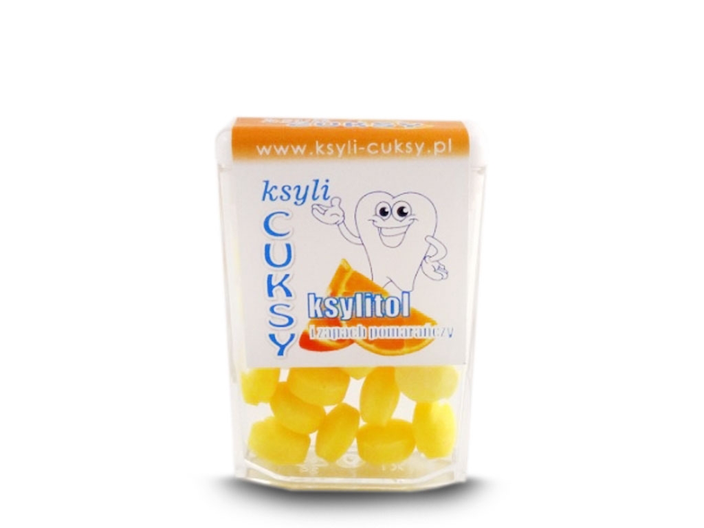 Cukierki pomarańczowe z ksylitolem - Pięć Przemian