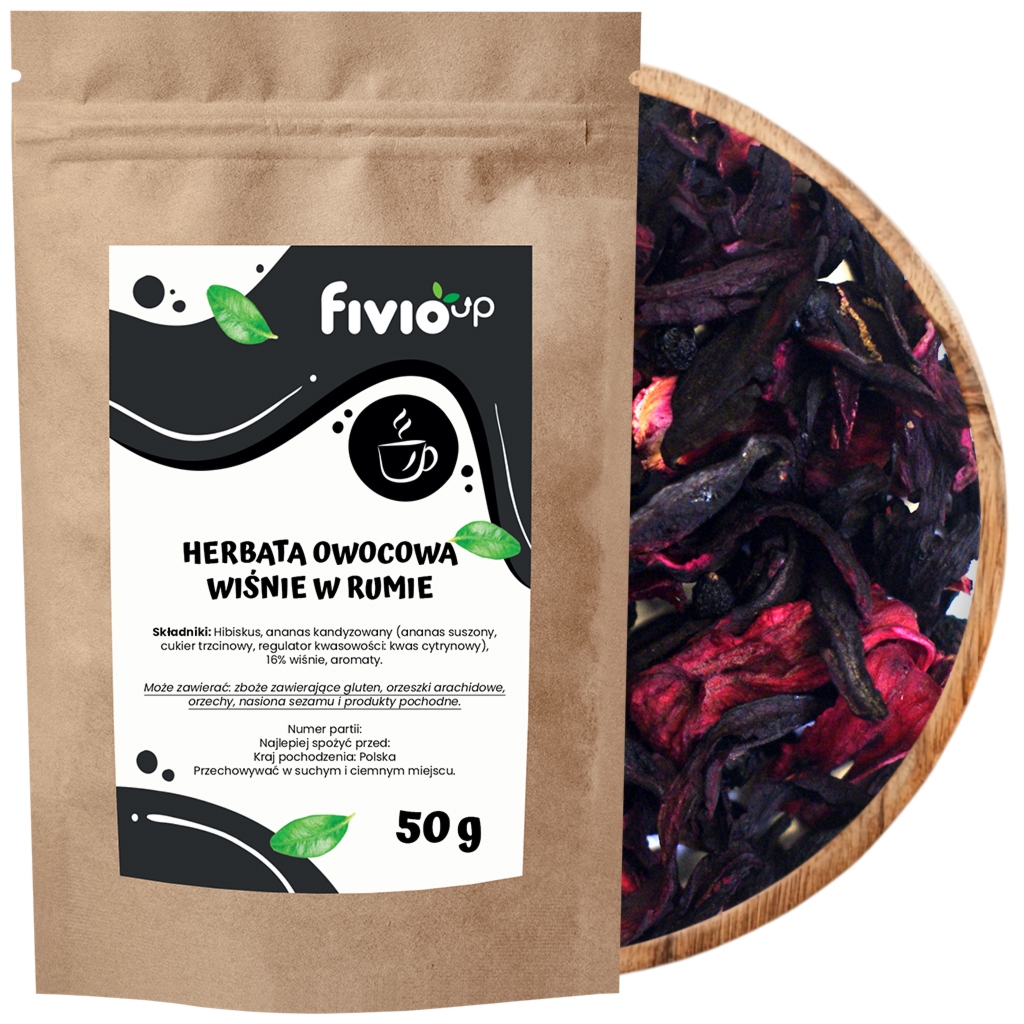 fivio Herbata Wiśnie w Rumie 50 g - Fivio