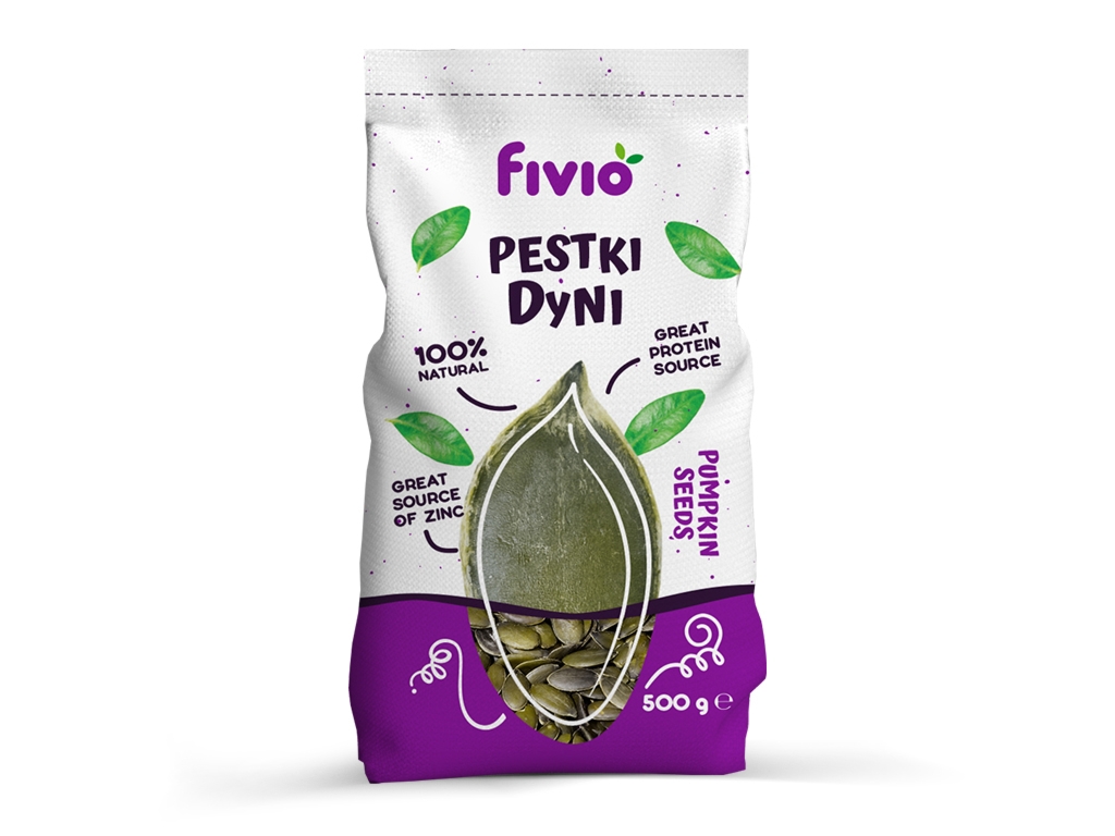 Pestki dyni łuskane 500 g - Fivio