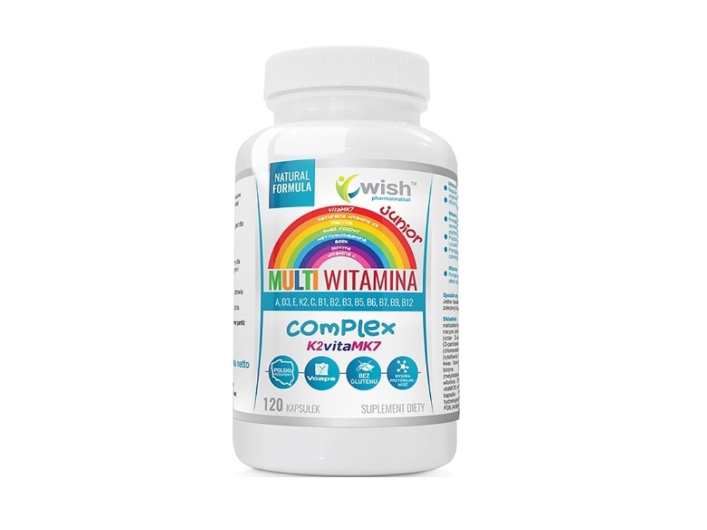 Multi Witamina Complex Junior 120 kapsułek - WISH - Wish