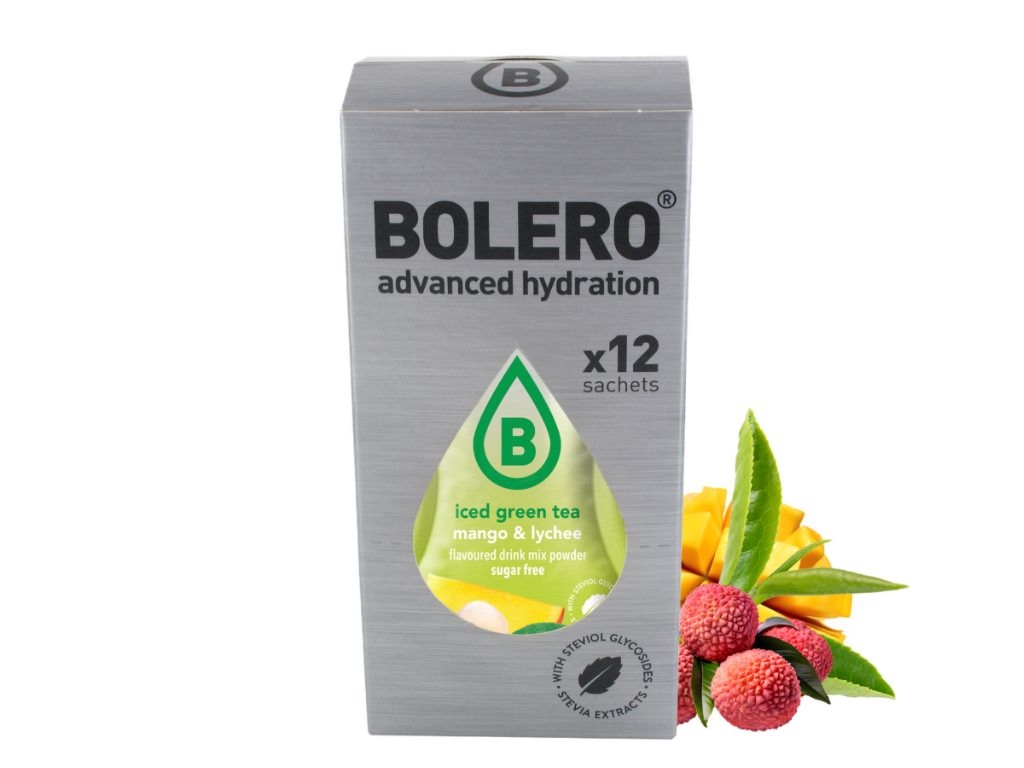 Napój w proszku box Bolero zielona herbata mrożona o smaku mango i liczi 3g x 12szt - Bolero
