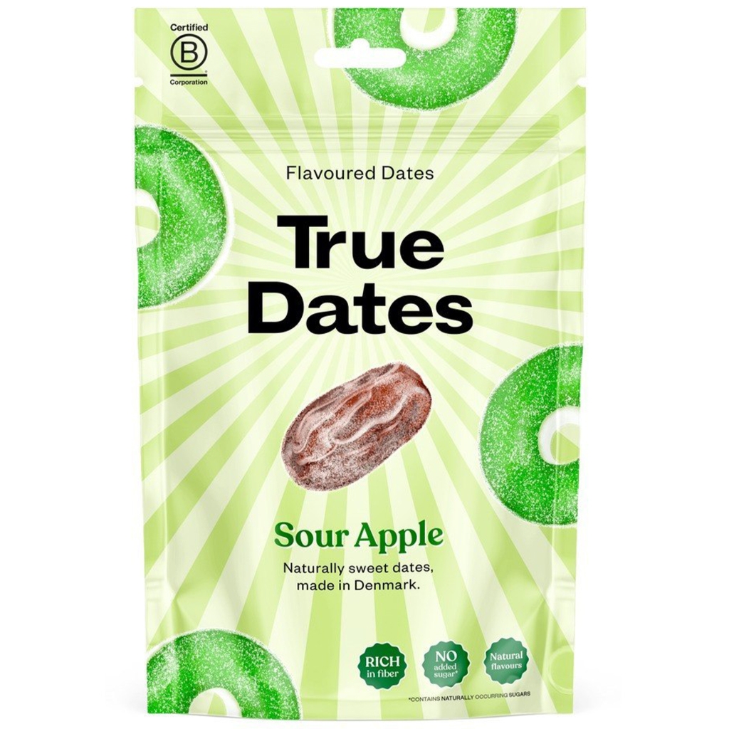 True Dates Daktyle o smaku kwaśnego jabłka bez dodatku cukru 100g - True Dates