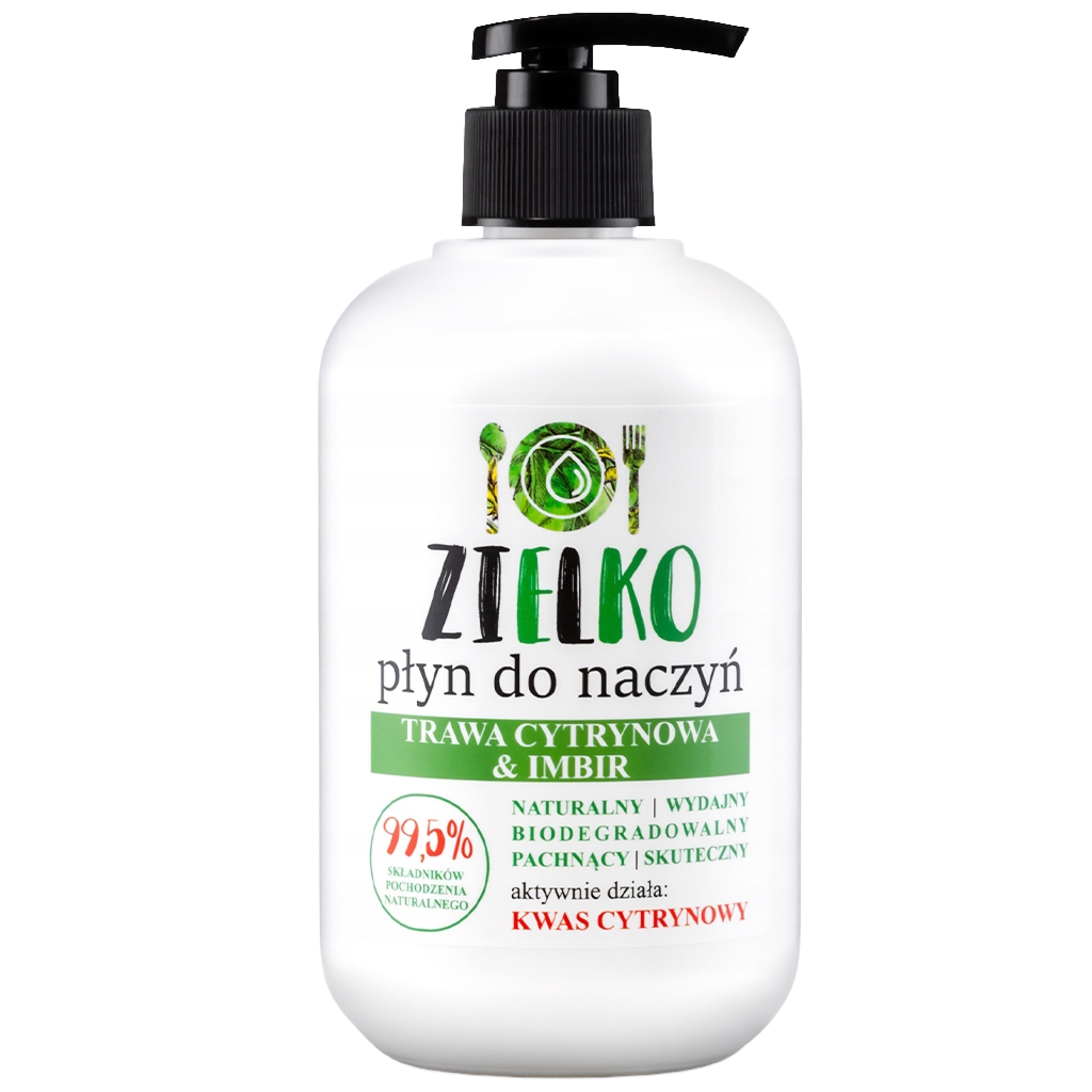 Zielko Płyn do mycia naczyń TRAWA CYTRYNOWA 500ml