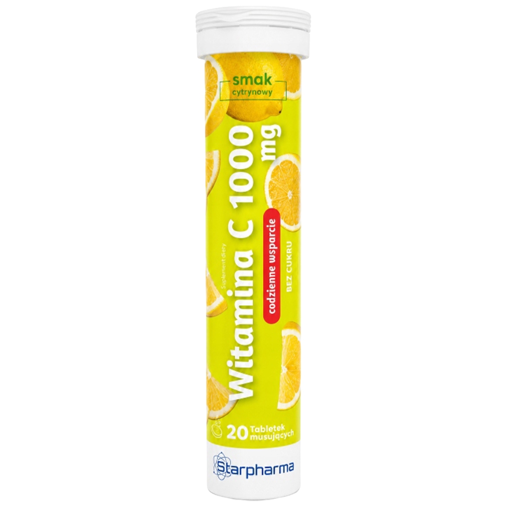 STARPHARMA Witamina C 1000 mg, 20 tabletek musujących - Starpharma