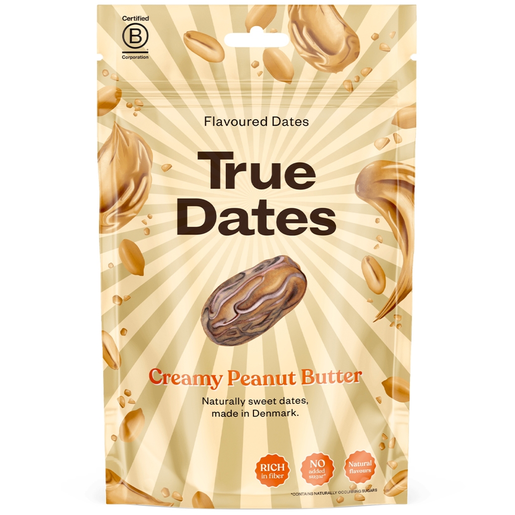 True Dates Daktyle o smaku masła orzechowego bez dodatku cukru 100g - True Dates
