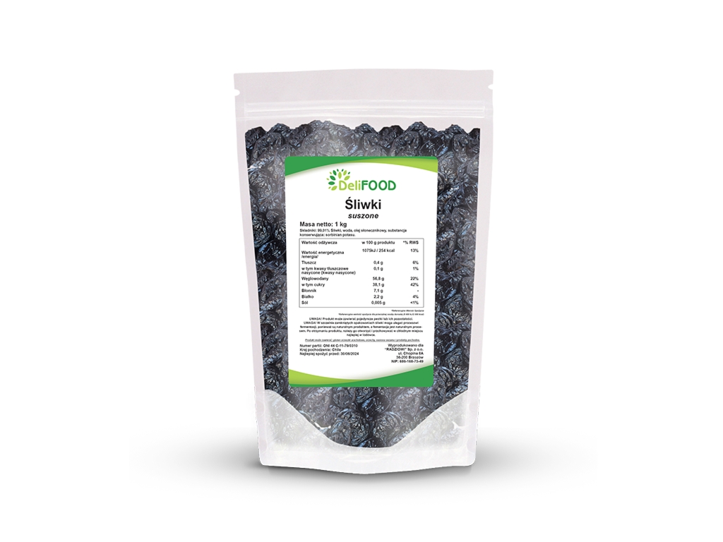 Śliwka suszona 1000g - Delifood
